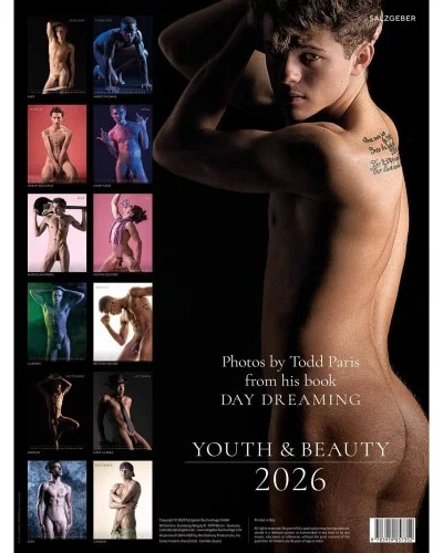 Calendrier 2026 Youth & Beauty Todd Paris sextoys et accessoires sur La Boutique du Hard