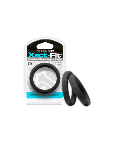 Lot de 2 Cockrings Xact-Fit n°18 - Diamètre 45mm sextoys et accessoires sur La Boutique du Hard
