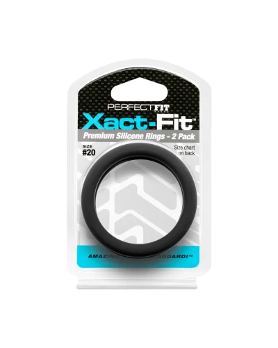 Lot de 2 Cockrings Xact-Fit n°20 - Diamètre 51mm sextoys et accessoires sur La Boutique du Hard