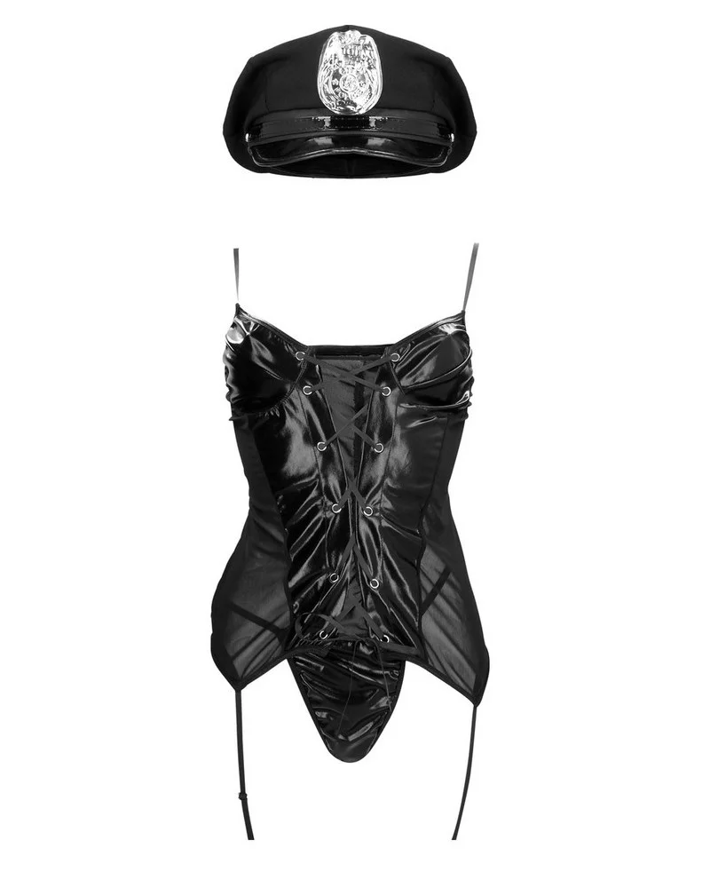 Costume de Policière sexy Police S/M Noir sextoys et accessoires sur La Boutique du Hard