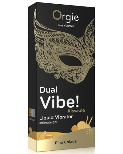 Gel Stimulant Dual Vibe Pina Colada 15ml sextoys et accessoires sur La Boutique du Hard
