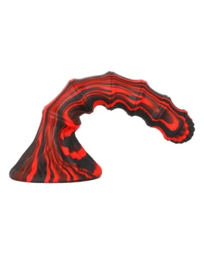 Gode Accordio S 16 x 3.7cm Rouge et Noir sextoys et accessoires sur La Boutique du Hard