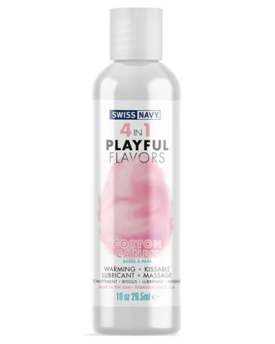 Lubrifiant 4 en 1 Playful Flavors 29.5ml Barbe à papa sextoys et accessoires sur La Boutique du Hard