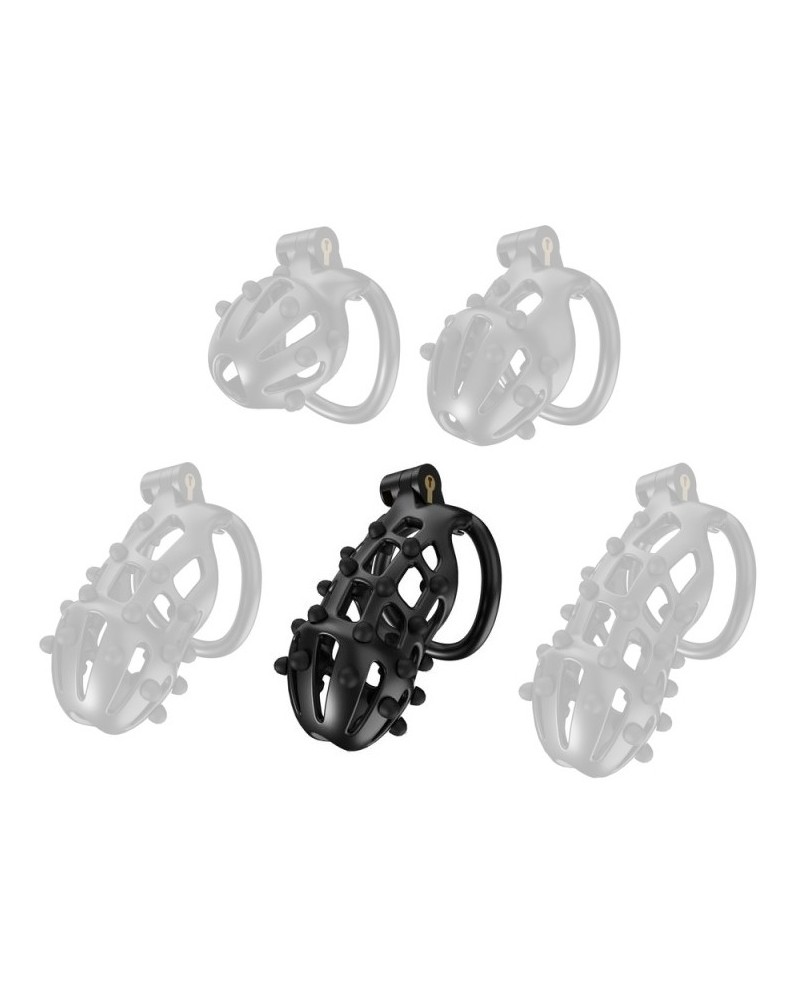 Cage de chasteté Point Up XL 11 x 4 cm Noire sextoys et accessoires sur La Boutique du Hard
