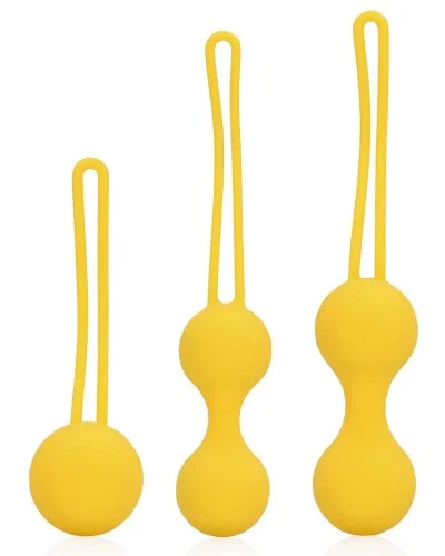 Kit d'entraînement Boules de Geisha Thump Balls Jaune sextoys et accessoires sur La Boutique du Hard