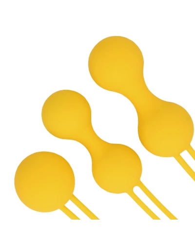 Kit d'entraînement Boules de Geisha Thump Balls Jaune sextoys et accessoires sur La Boutique du Hard