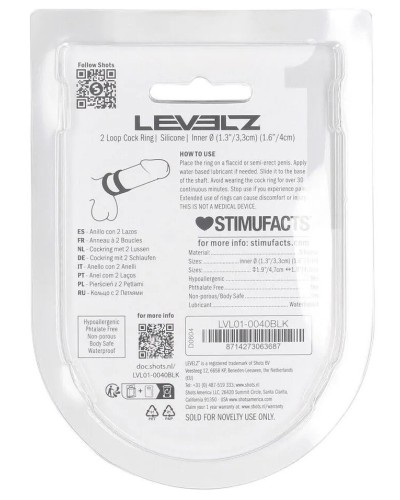 Ballstretcher Two Loop Noir sextoys et accessoires sur La Boutique du Hard