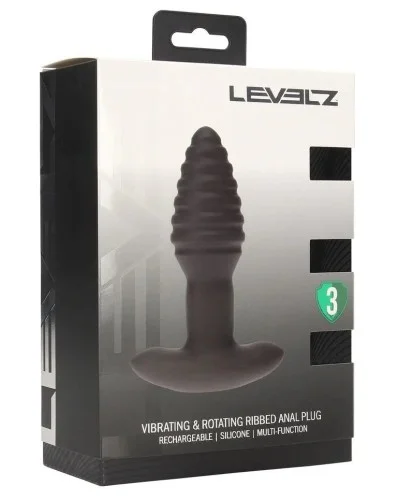 Plug Rotate Ribbed 10.5 x 3.9cm sextoys et accessoires sur La Boutique du Hard