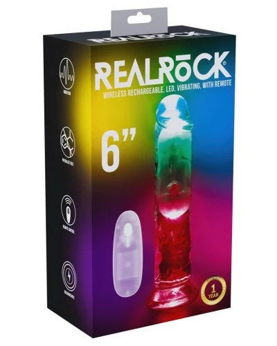 Gode Vibrant Lumineux Led no vibes 15 x 3.5cm Transparent sextoys et accessoires sur La Boutique du Hard