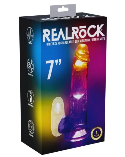 Gode Vibrant Lumineux Led Vibes 15 x 4cm Transparent sextoys et accessoires sur La Boutique du Hard