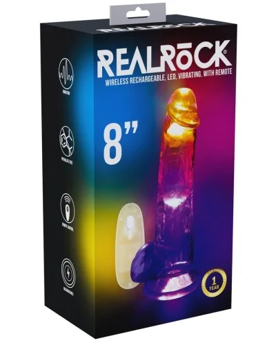 Gode Vibrant Lumineux Led Vibes 17 x 4.4cm Transparent sextoys et accessoires sur La Boutique du Hard