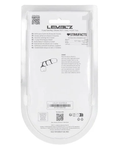 Anneau pénien 3-Loop Noir sextoys et accessoires sur La Boutique du Hard