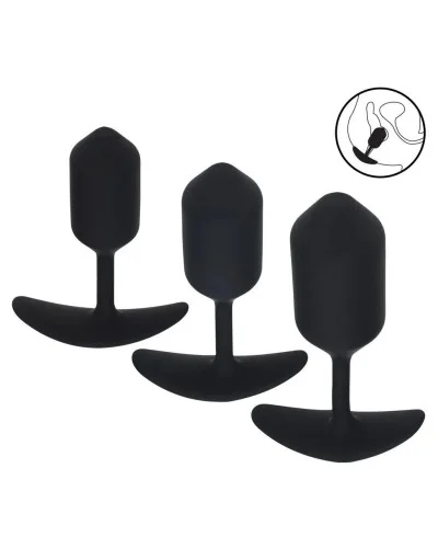 Lot de 3 Plugs lestés Weighty sextoys et accessoires sur La Boutique du Hard