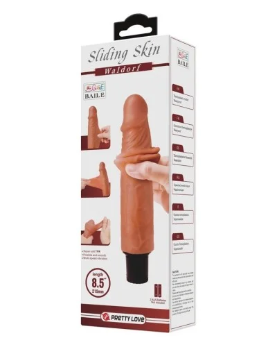 Gode Vibrant Waldorf 17.5 x 4.2cm Marron sextoys et accessoires sur La Boutique du Hard