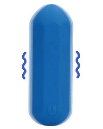 Mini-Vibro Jet Hexa 6 x 2.3cm Bleu sextoys et accessoires sur La Boutique du Hard