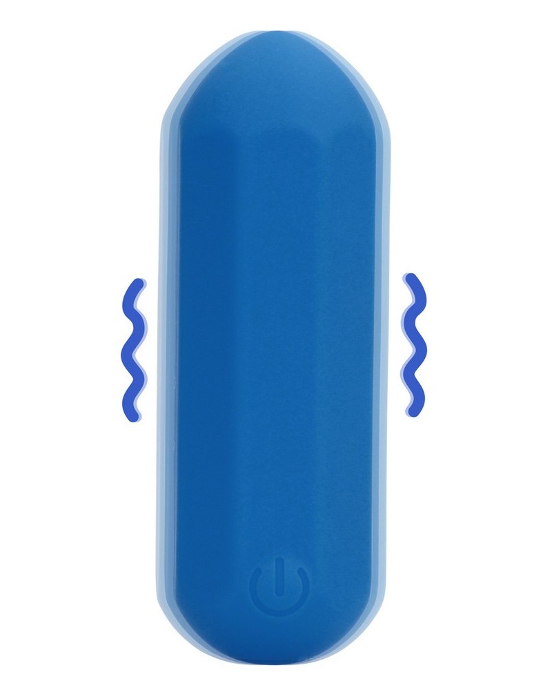 Mini-Vibro Jet Hexa 6 x 2.3cm Bleu sextoys et accessoires sur La Boutique du Hard