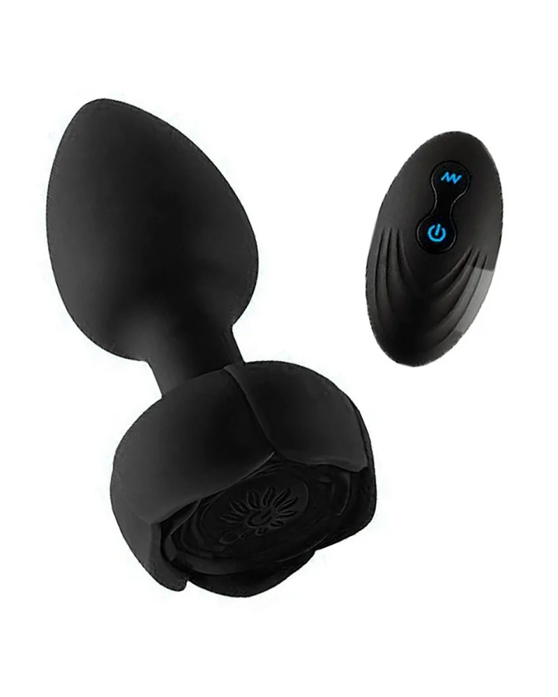 Plug Vibrant Rosana 7 x 3.7cm Noir sextoys et accessoires sur La Boutique du Hard