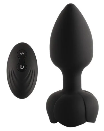 Plug Vibrant Rosana 7 x 3.7cm Noir sextoys et accessoires sur La Boutique du Hard