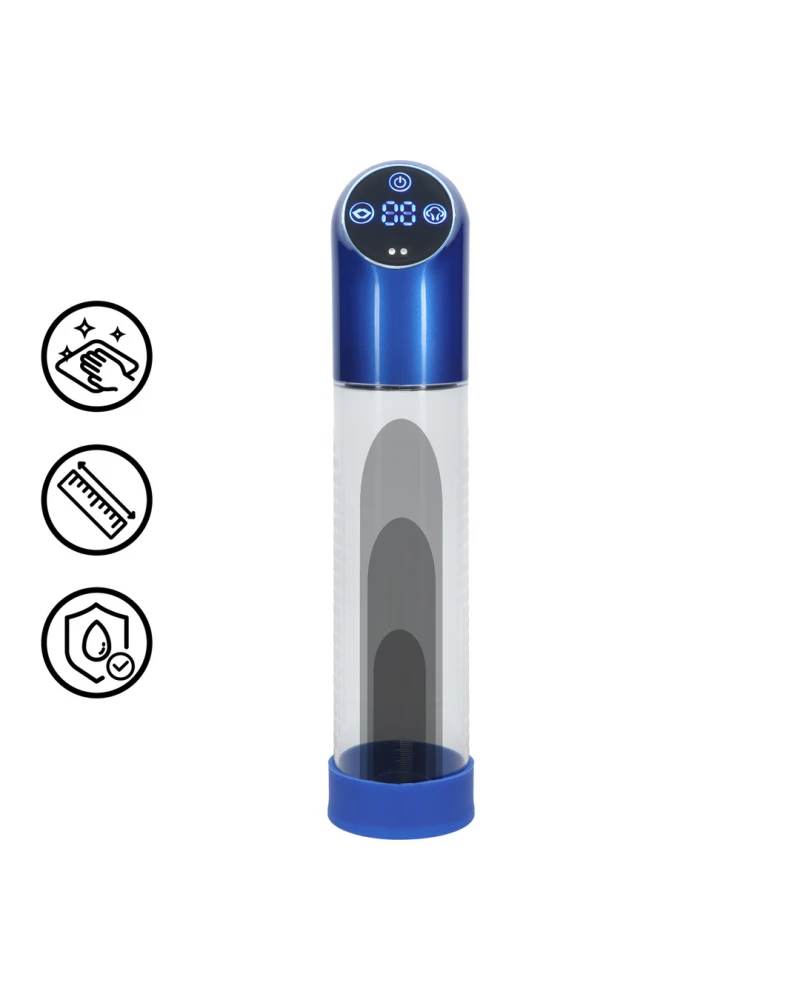 Pompe à pénis Autovac 20 x 5.8 cm Bleue sextoys et accessoires sur La Boutique du Hard
