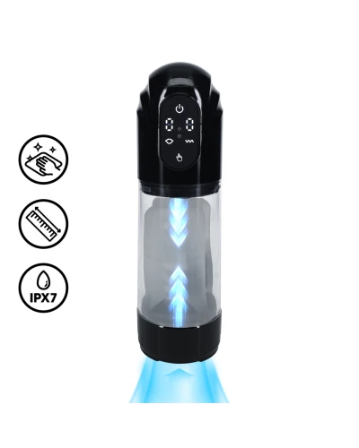 Masturbateur TechnoThrust Vibration et Succion Noir sextoys et accessoires sur La Boutique du Hard