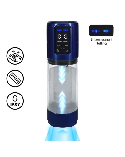 Masturbateur Ultralift Vibrations et Succion Bleu sextoys et accessoires sur La Boutique du Hard