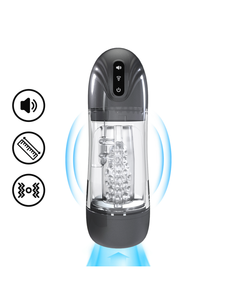 Masturbateur Sonicpull Vibrations et Succion Noir sextoys et accessoires sur La Boutique du Hard