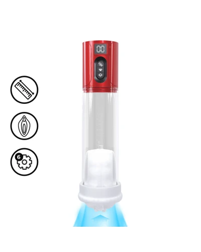 Pompe à pénis Hyperlift 22 x 7 cm Rouge sextoys et accessoires sur La Boutique du Hard