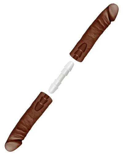 Double Gode Double D 40 x 4.3cm Marron sextoys et accessoires sur La Boutique du Hard
