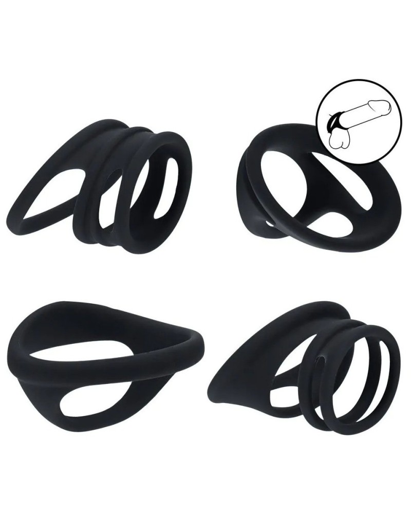 Lot de 4 Ballstretchers Morphup Noirs sextoys et accessoires sur La Boutique du Hard