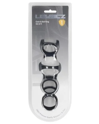 Lot de 4 Ballstretchers Morphup Noirs sextoys et accessoires sur La Boutique du Hard