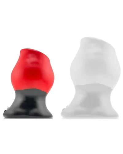 Plug Tunnel Super Max Pighole XXXL 15 x 11.5 cm Noir-Rouge sextoys et accessoires sur La Boutique du Hard