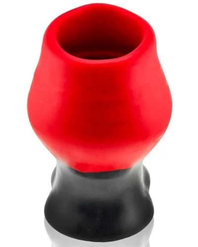 Plug Tunnel Super Max Pighole XXXL 15 x 11.5 cm Noir-Rouge sextoys et accessoires sur La Boutique du Hard