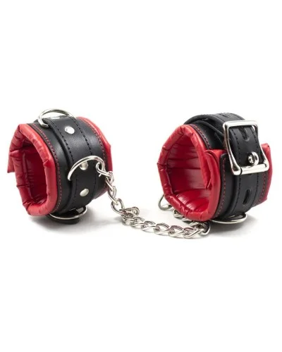 Menottes avec Ventouse Strongcup Rouges sextoys et accessoires sur La Boutique du Hard