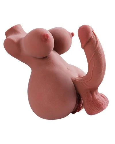 Masturbateur Futapussy Vulve et Anus Marron sextoys et accessoires sur La Boutique du Hard