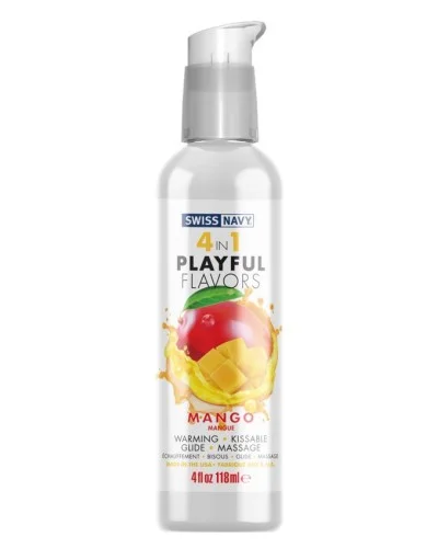 Lubrifiant 4 en 1 Playful Flavors 118ml Mangue sextoys et accessoires sur La Boutique du Hard