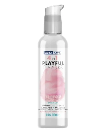 Lubrifiant 4 en 1 Playful Flavors 118ml Barbe à papa sextoys et accessoires sur La Boutique du Hard