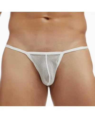 String Visibly Blanc pailleté sextoys et accessoires sur La Boutique du Hard