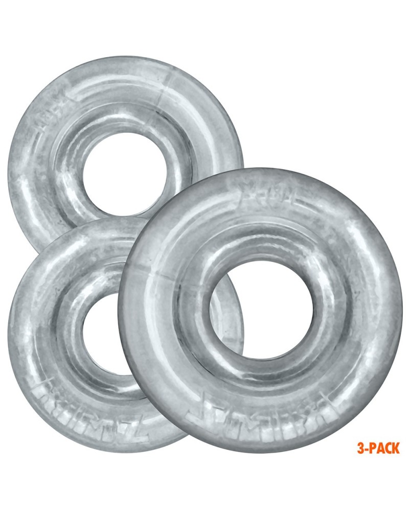 Lot de 3 Cockrings Rimringz Transparents sextoys et accessoires sur La Boutique du Hard