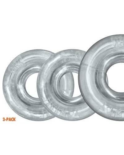 Lot de 3 Cockrings Rimringz Transparents sextoys et accessoires sur La Boutique du Hard