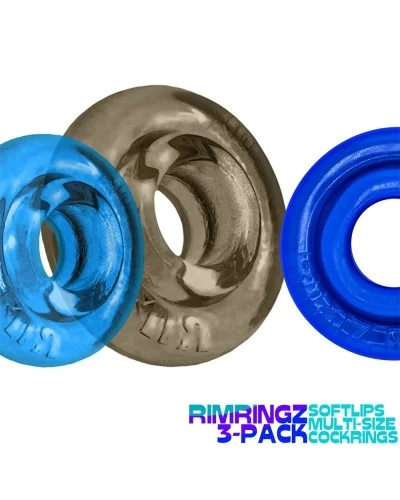 Lot de 3 Cockrings Rimringz Gris-Bleus sextoys et accessoires sur La Boutique du Hard