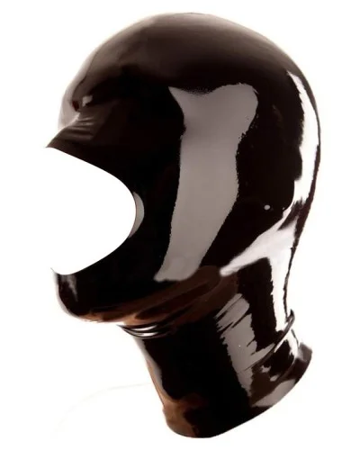 Cagoule en latex Openose Noire sextoys et accessoires sur La Boutique du Hard