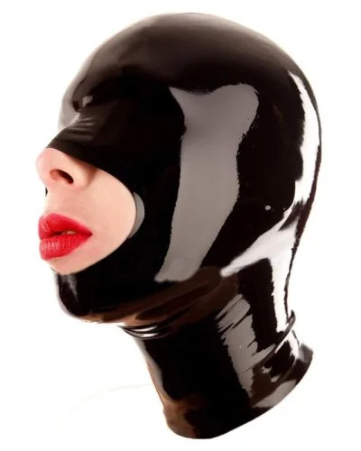 Cagoule en latex Openose Noire sextoys et accessoires sur La Boutique du Hard