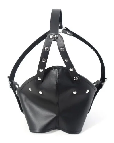 Masque avec Bâillon-Boule Gagown Noir sextoys et accessoires sur La Boutique du Hard