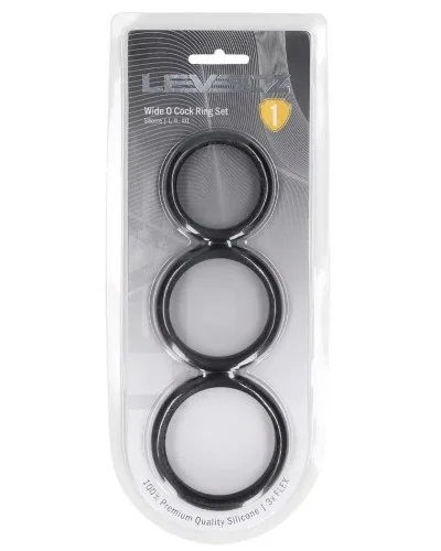 Lot de 3 Cockings Silicone Wide-O L-XXL 42-55mm sextoys et accessoires sur La Boutique du Hard