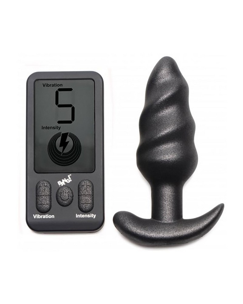 Plug vibrant Swirl Butt 9.5 x 3.6cm sextoys et accessoires sur La Boutique du Hard