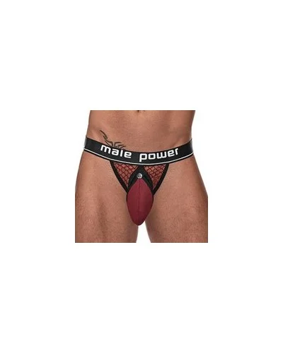 Jockstrap Résille Ring & Jock Bordeaux sextoys et accessoires sur La Boutique du Hard
