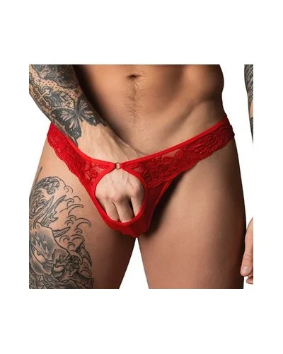 String dentelle Ring & Short Rouge sextoys et accessoires sur La Boutique du Hard
