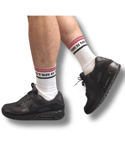 Chaussettes Fist Pig Blanc-Rouge sextoys et accessoires sur La Boutique du Hard