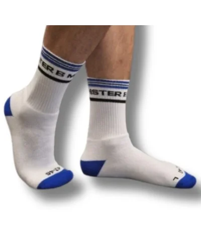 Chaussettes Fuck Me Blanc-Bleu sextoys et accessoires sur La Boutique du Hard