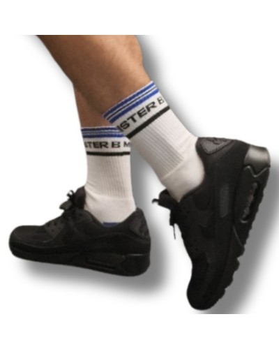 Chaussettes Fuck Me Blanc-Bleu sextoys et accessoires sur La Boutique du Hard